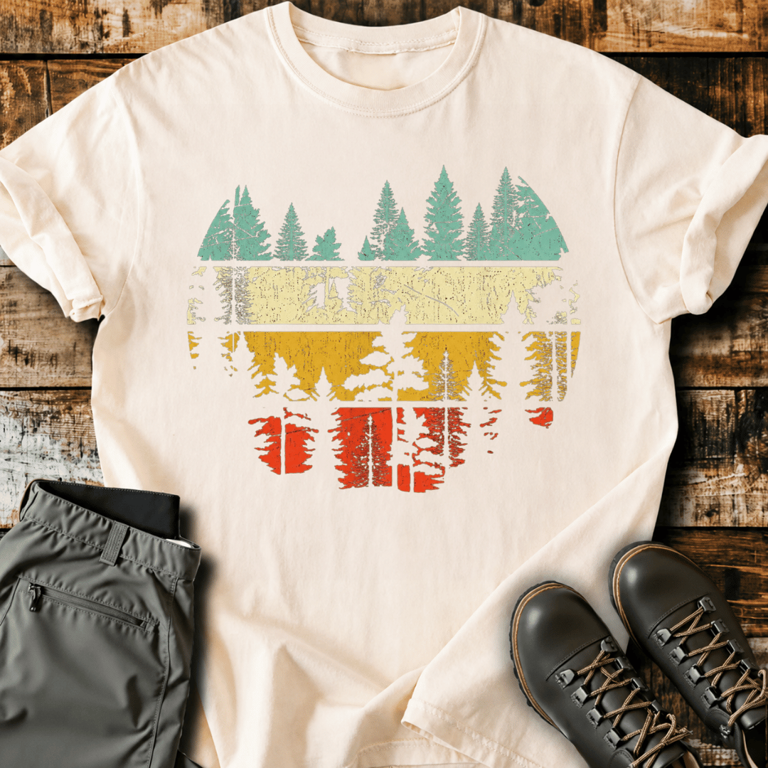 Retro Forest Sunset T-Shirt