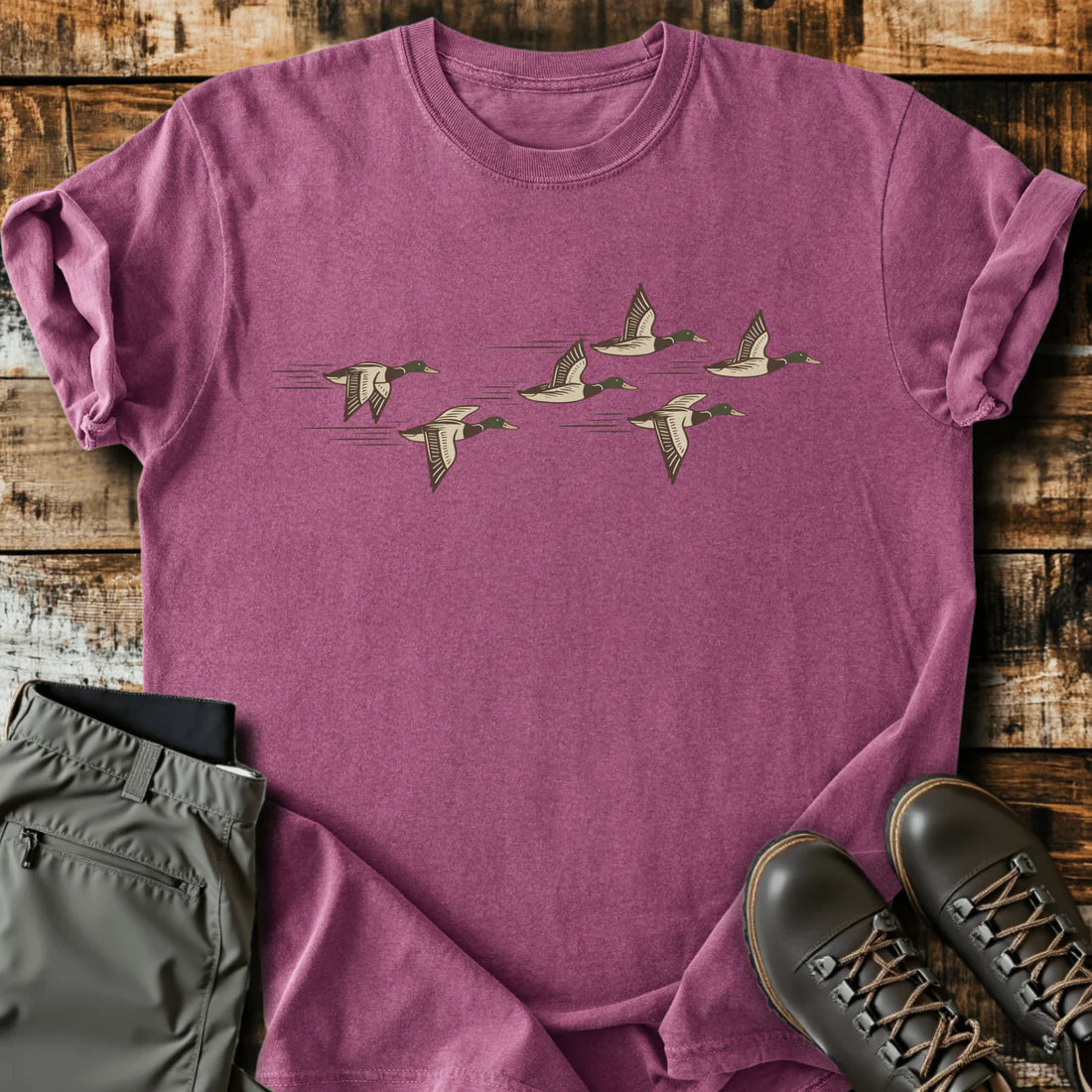 Mallards In Flight T-shirt