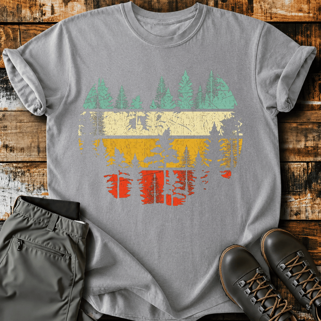 Retro Forest Sunset T-Shirt
