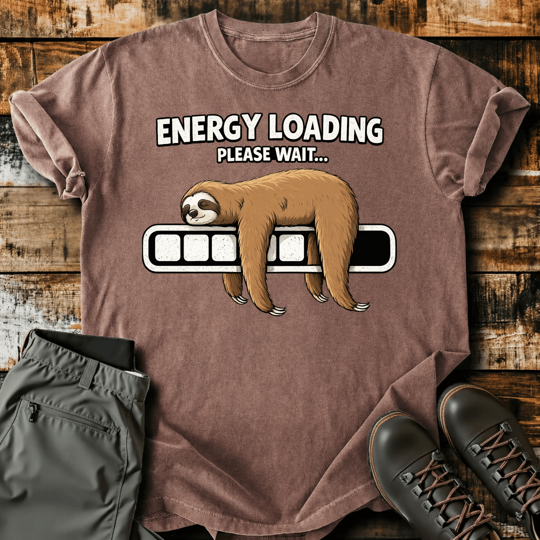 Energy Loading Sloth T-shirt