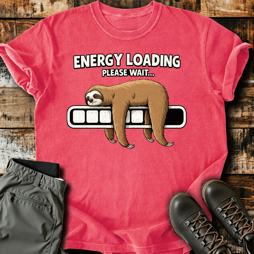 Energy Loading Sloth T-shirt