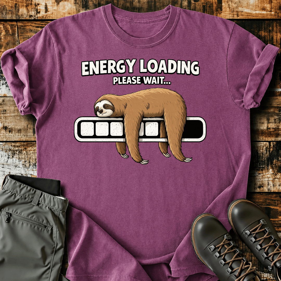 Energy Loading Sloth T-shirt