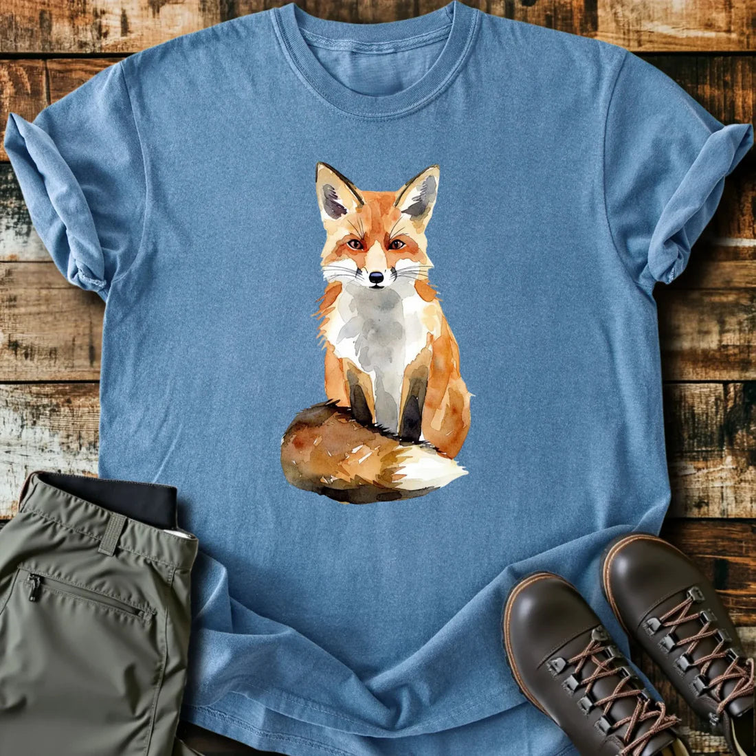 Watercolor Fox T-Shirt