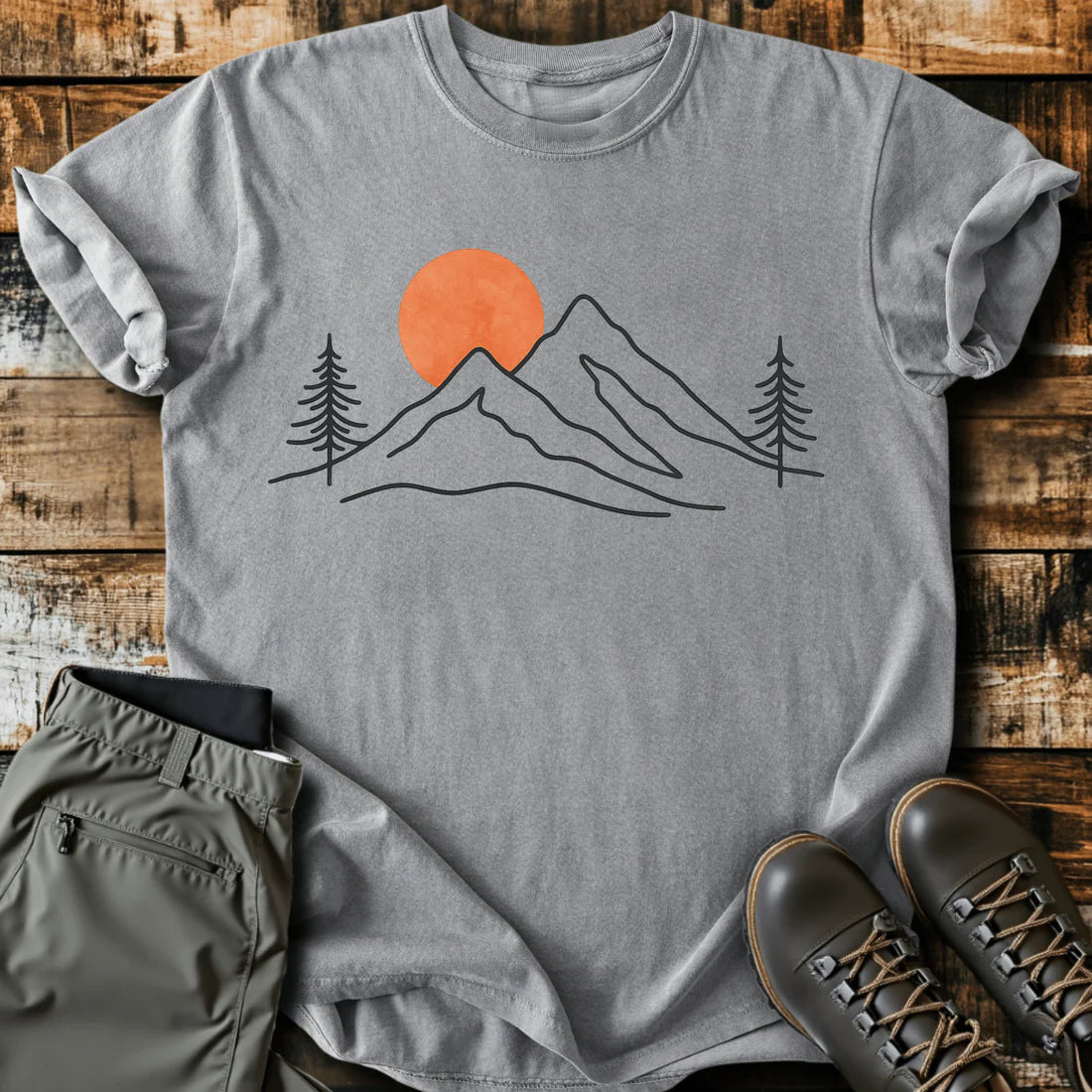 Sunset Mountain Top T-Shirt