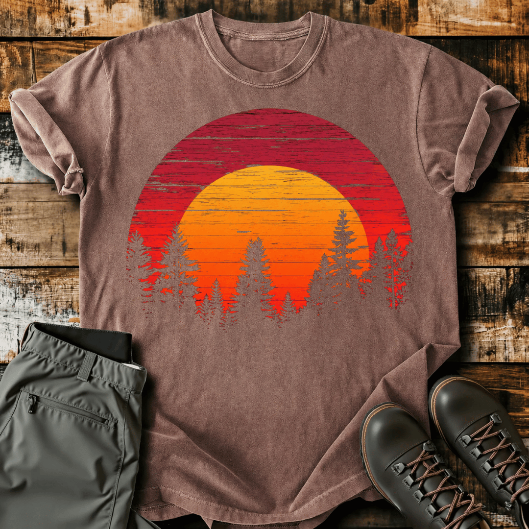 Vintage Nature Sunset T-Shirt