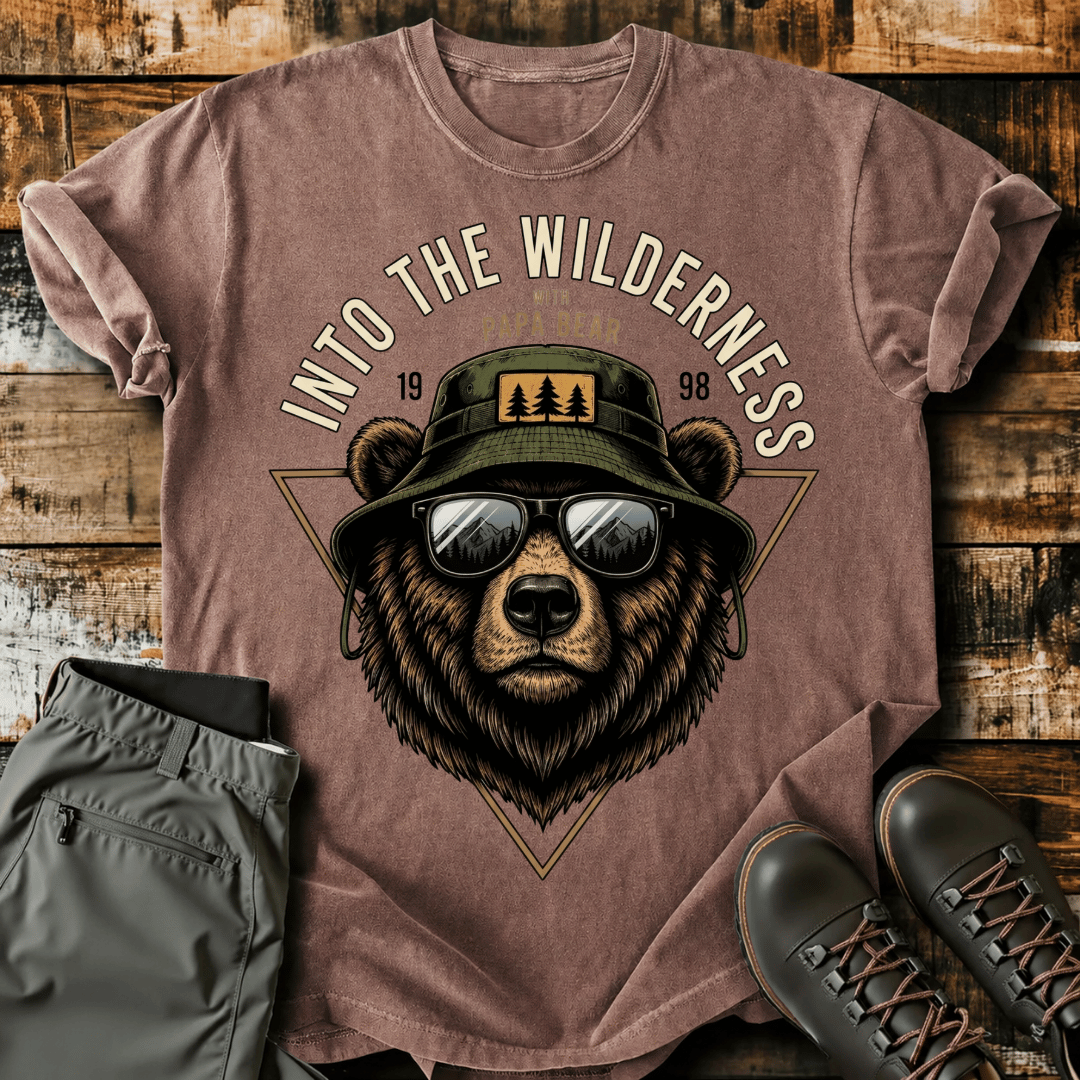 Into The Wilderness Papa Bear T-shirt
