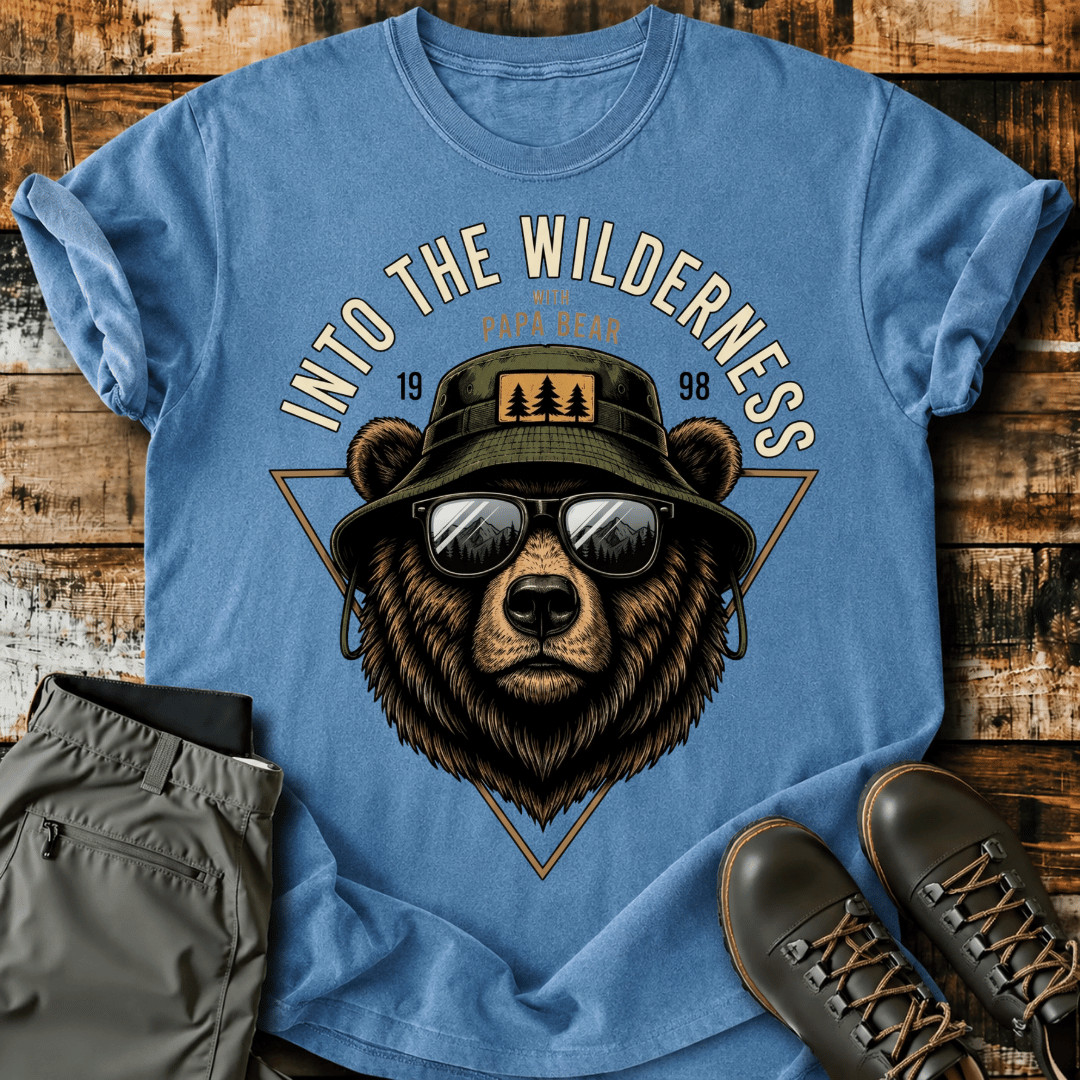 Into The Wilderness Papa Bear T-shirt