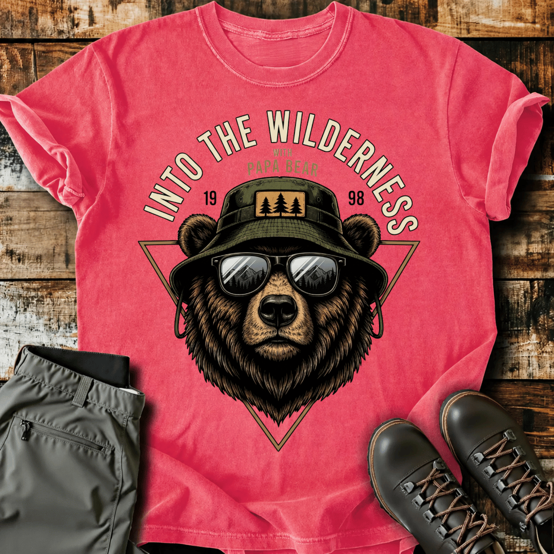 Into The Wilderness Papa Bear T-shirt