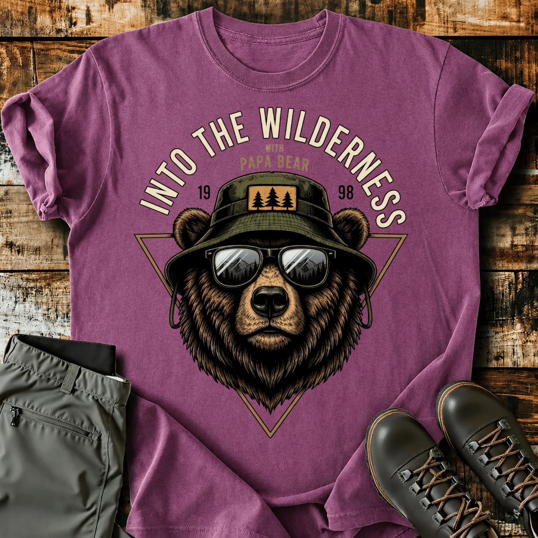 Into The Wilderness Papa Bear T-shirt