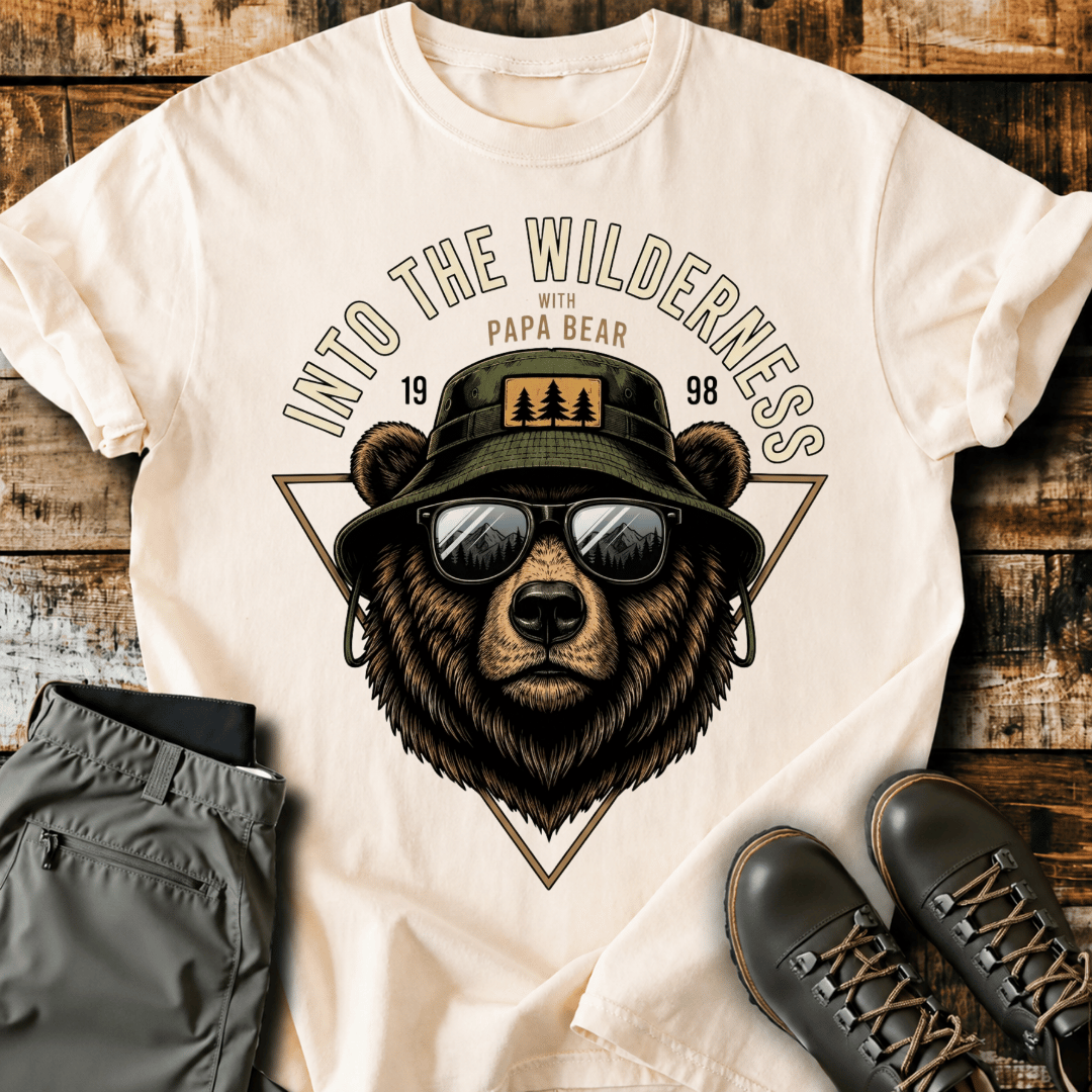Into The Wilderness Papa Bear T-shirt