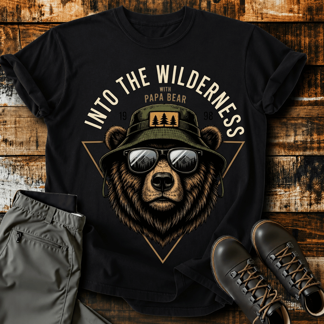 Into The Wilderness Papa Bear T-shirt