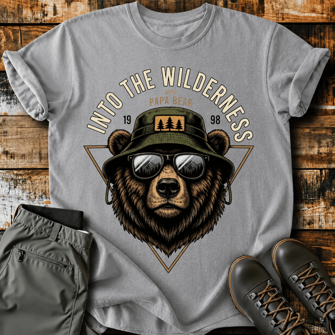 Into The Wilderness Papa Bear T-shirt