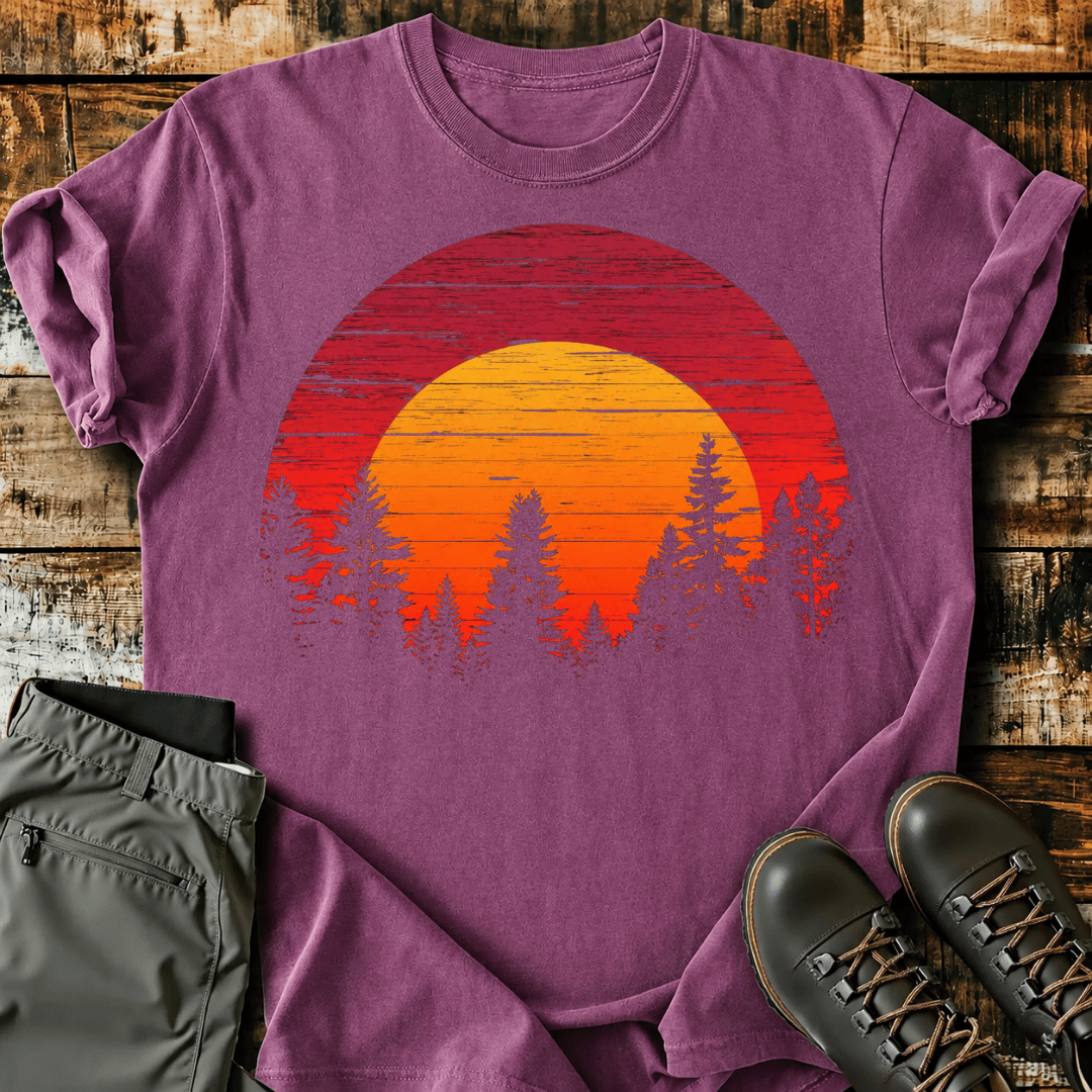 Vintage Nature Sunset T-Shirt