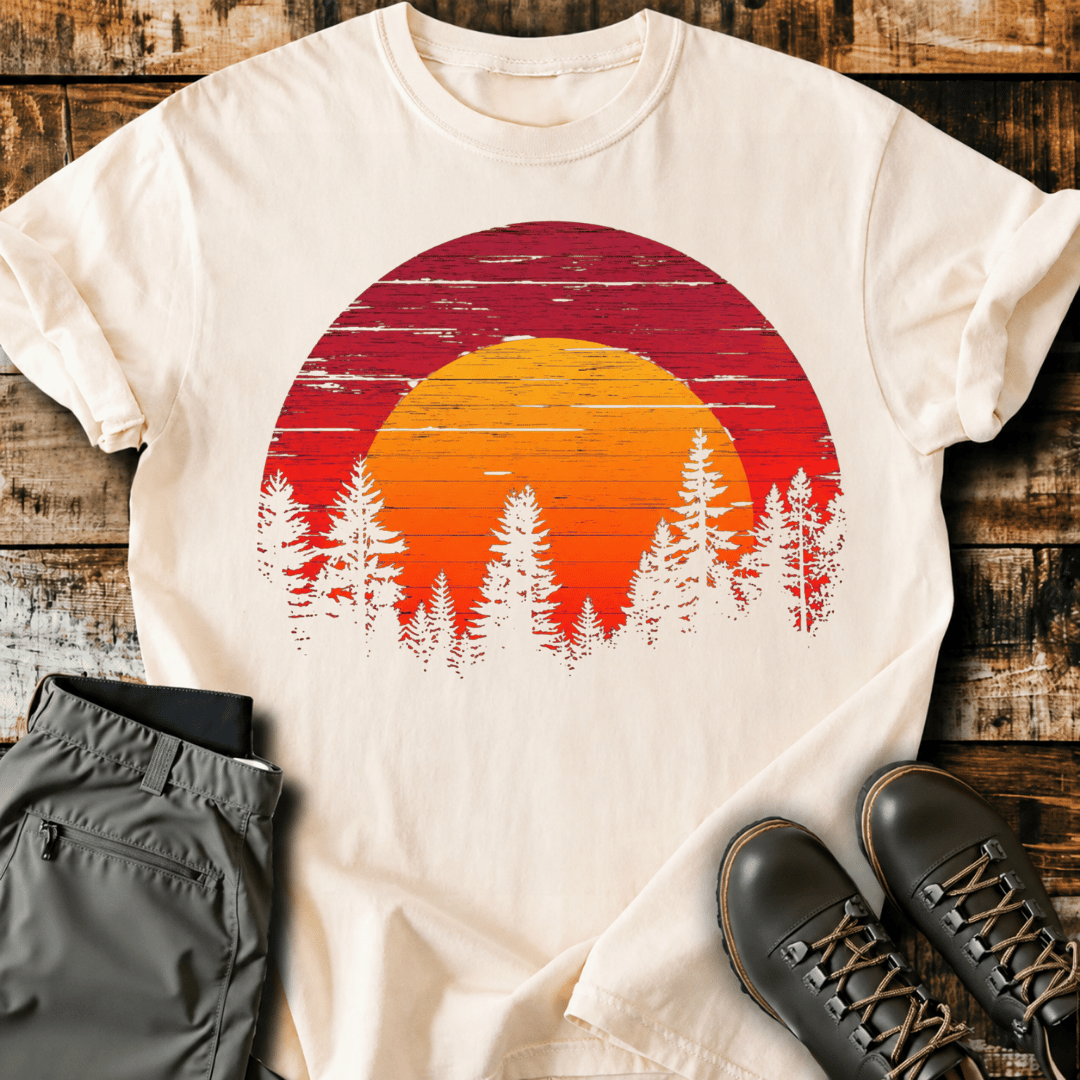 Vintage Nature Sunset T-Shirt