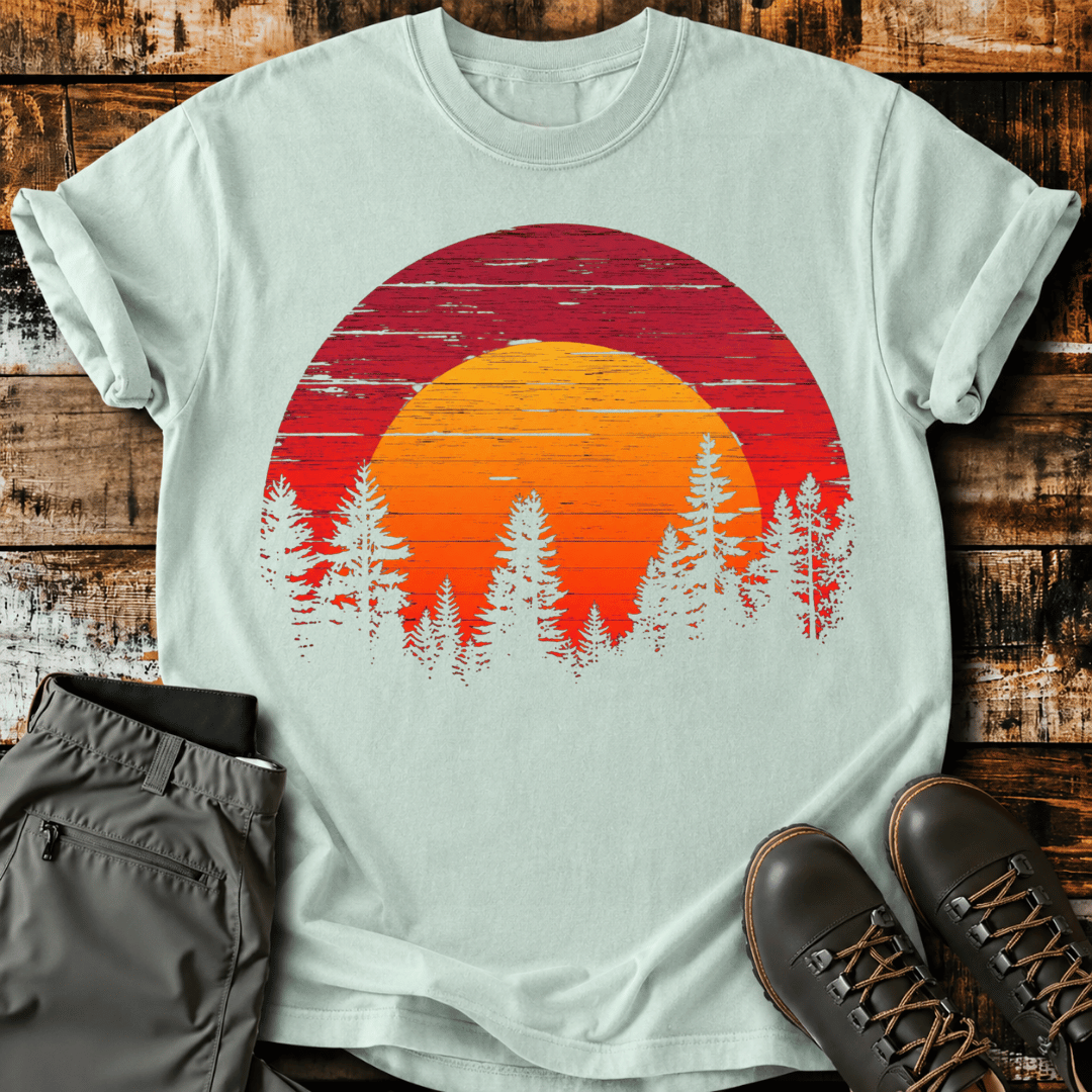 Vintage Nature Sunset T-Shirt