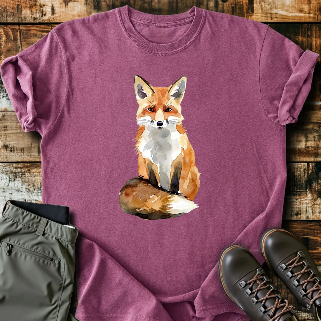 Watercolor Fox T-Shirt