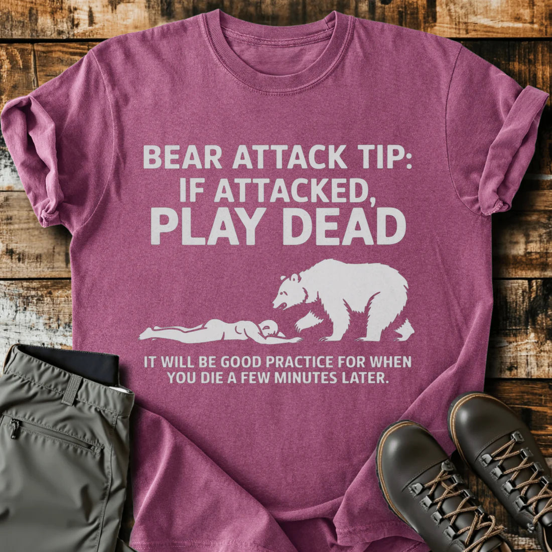 Bear Attack Tip T-shirt