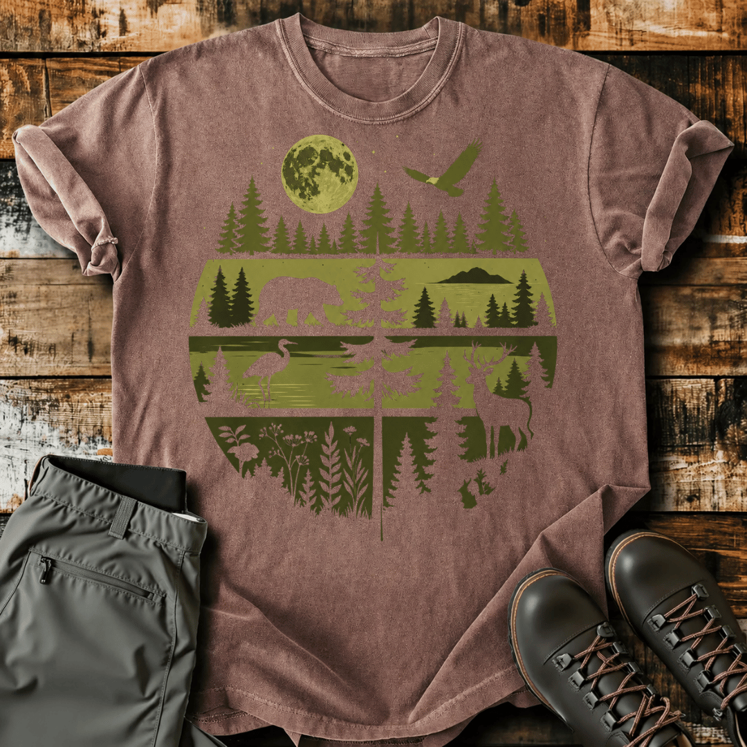 Wildlife Nature Scene T-Shirt