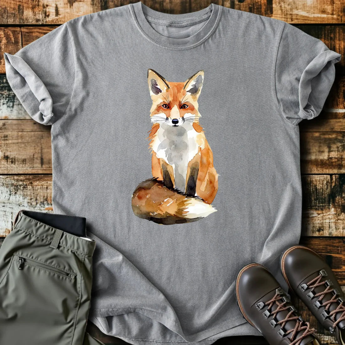 Watercolor Fox T-Shirt
