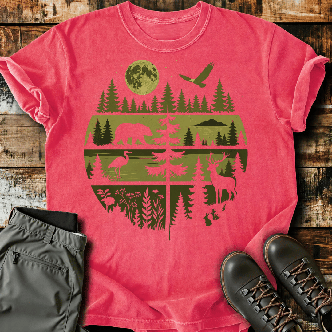 Wildlife Nature Scene T-Shirt