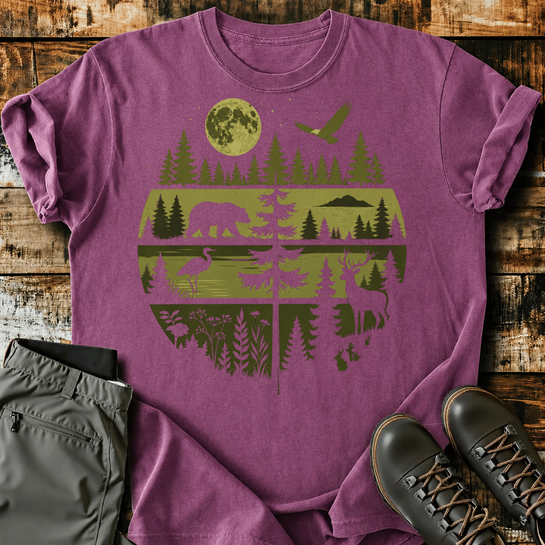 Wildlife Nature Scene T-Shirt