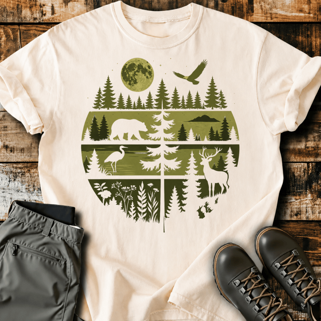 Wildlife Nature Scene T-Shirt