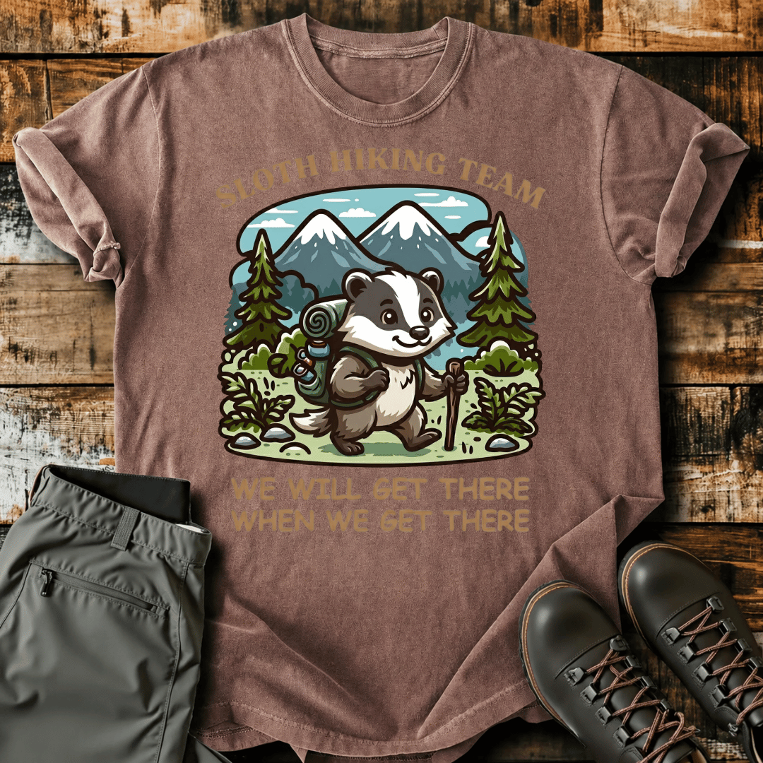 Adventure Sloth Graphic T-Shirt