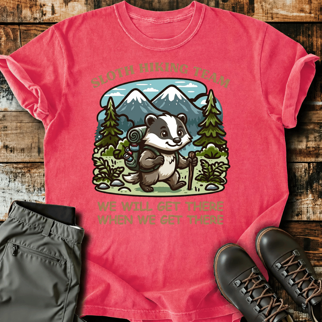 Adventure Sloth Graphic T-Shirt