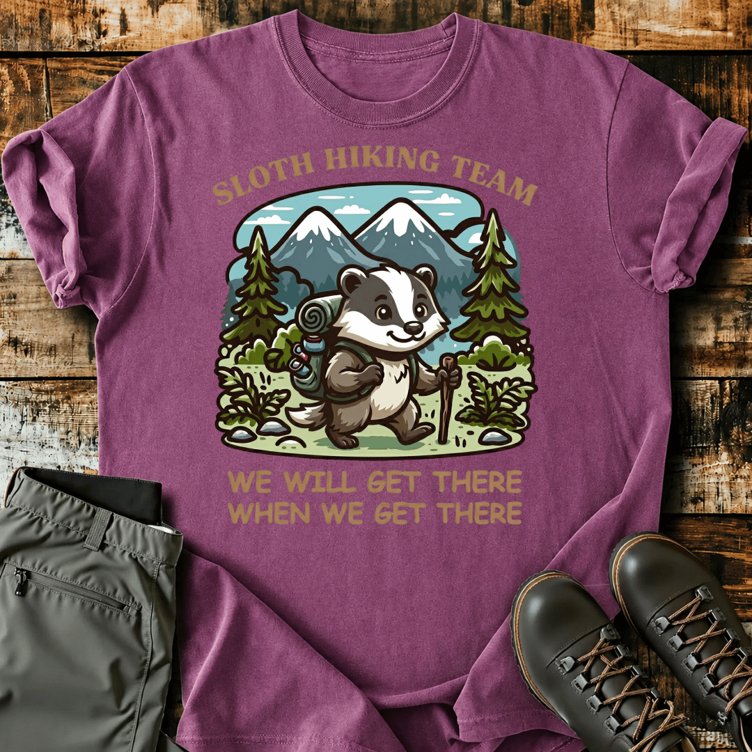 Adventure Sloth Graphic T-Shirt