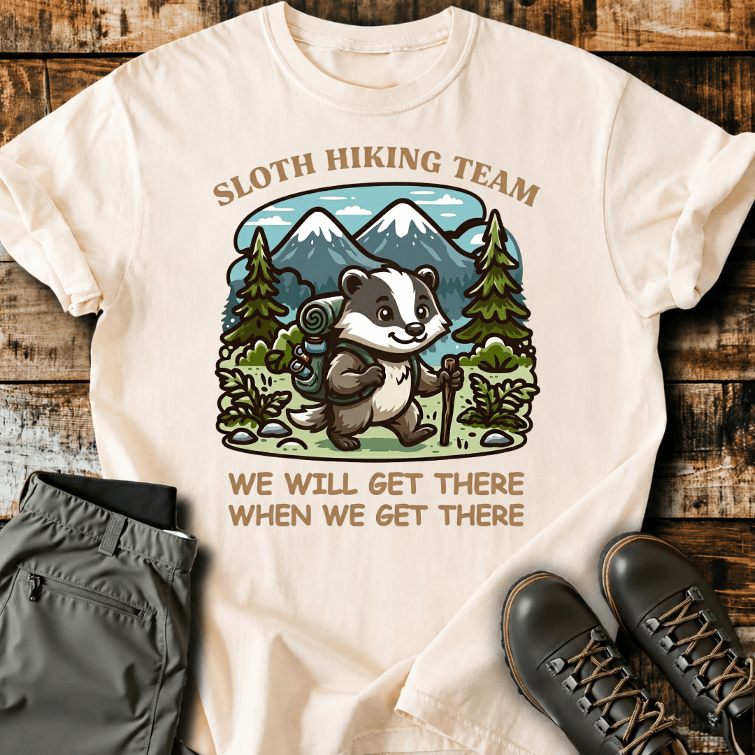 Adventure Sloth Graphic T-Shirt