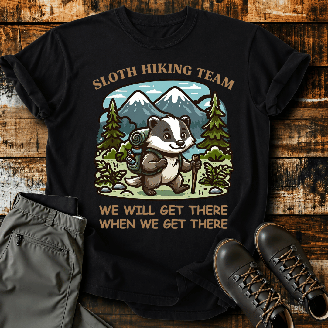 Adventure Sloth Graphic T-Shirt