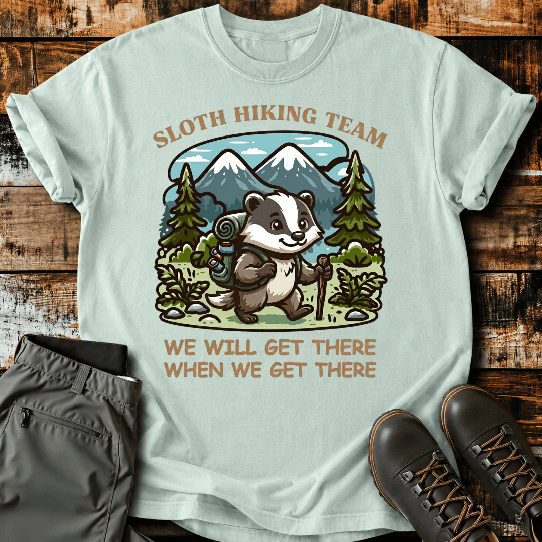 Adventure Sloth Graphic T-Shirt