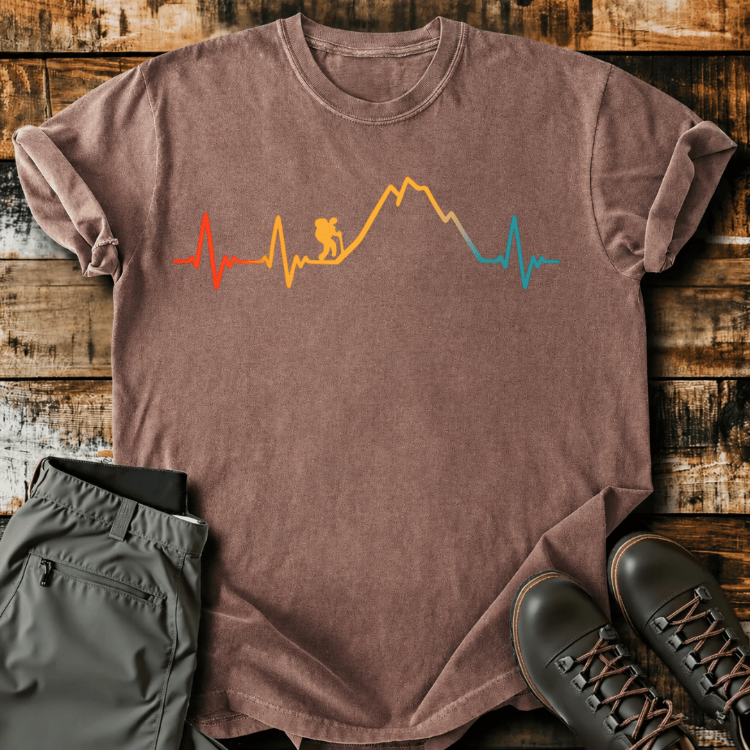 Hiking Heartbeat Adventure T-Shirt