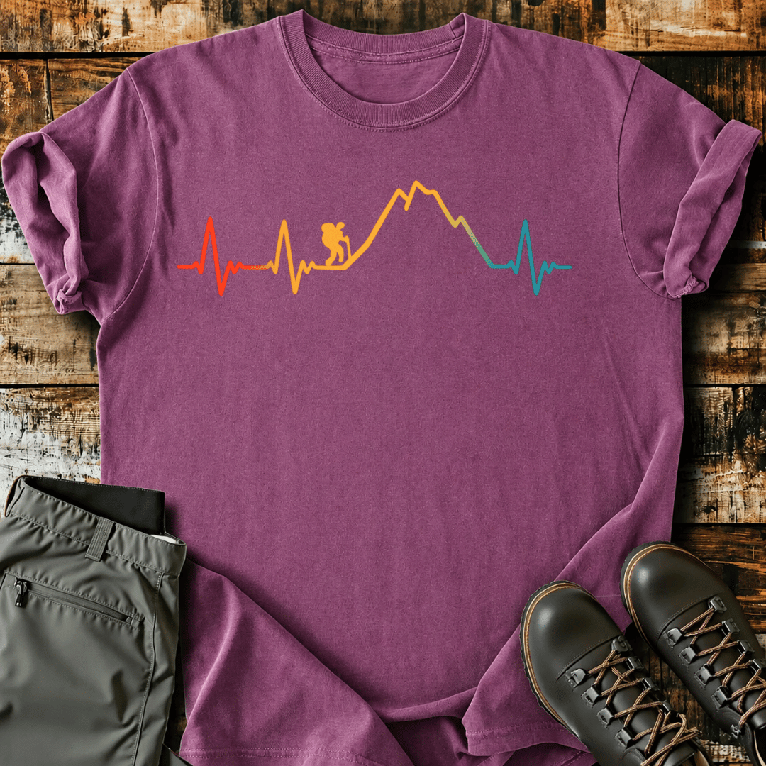 Hiking Heartbeat Adventure T-Shirt