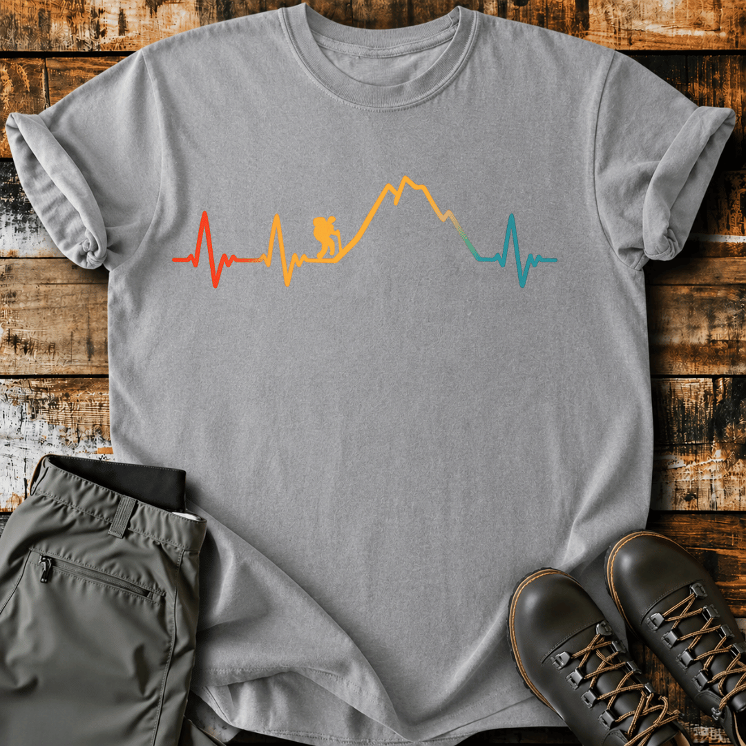 Hiking Heartbeat Adventure T-Shirt