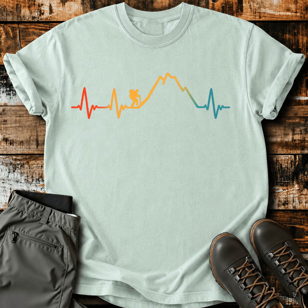 Hiking Heartbeat Adventure T-Shirt