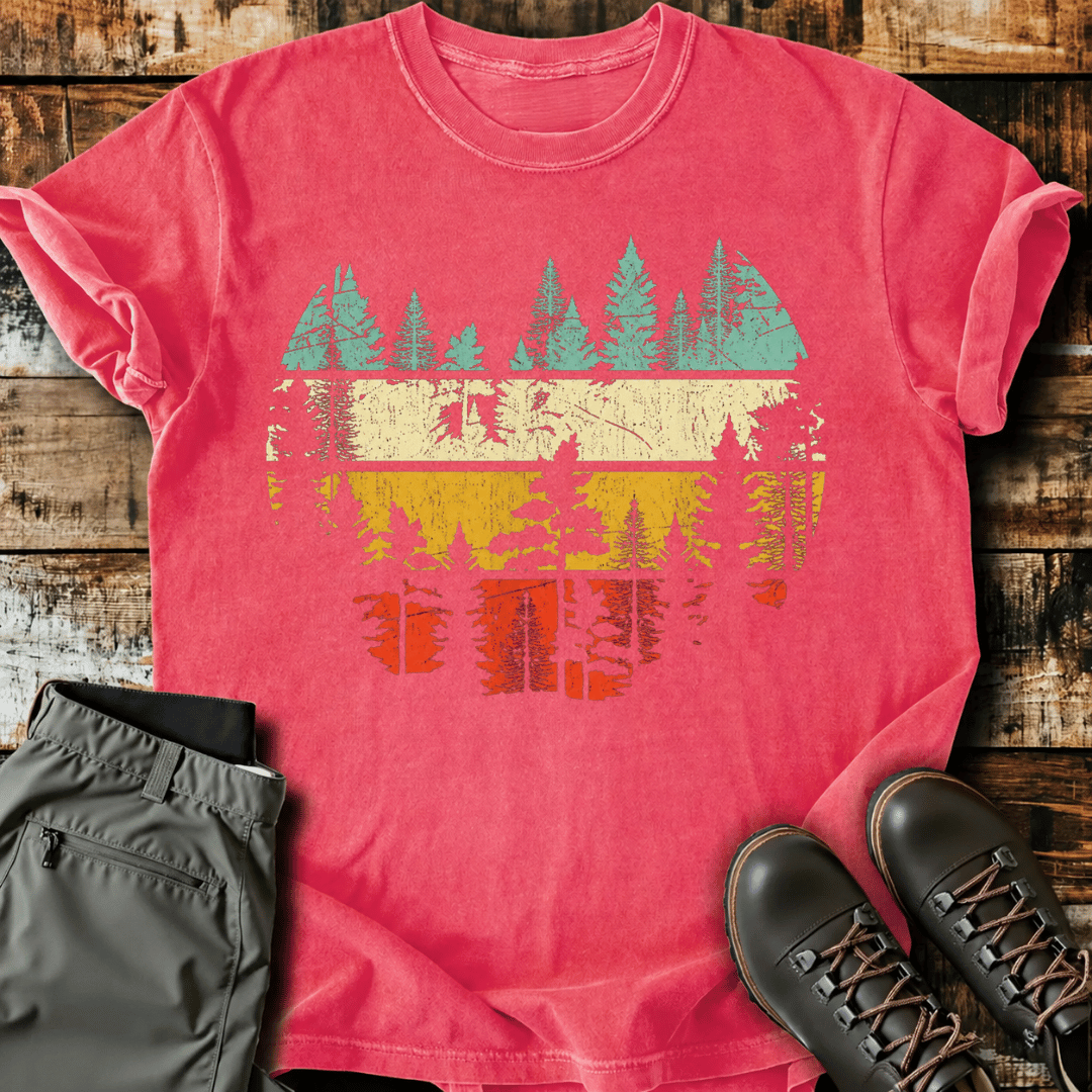 Retro Forest Sunset T-Shirt
