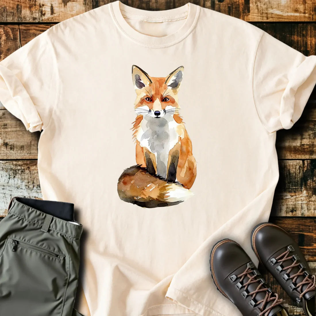 Watercolor Fox T-Shirt