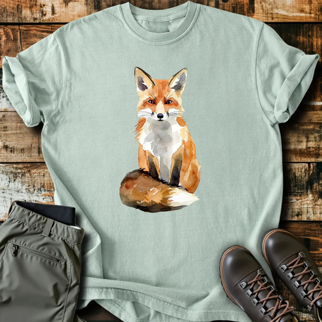 Watercolor Fox T-Shirt